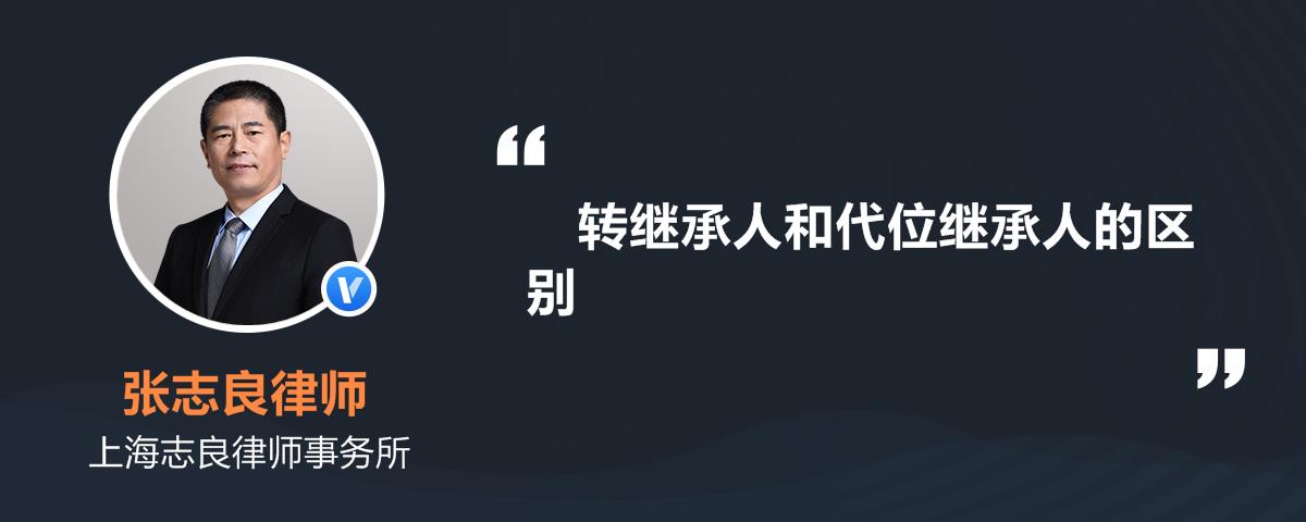 转继承人和代位继承人的区别