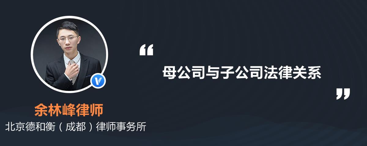 母公司与子公司法律关系