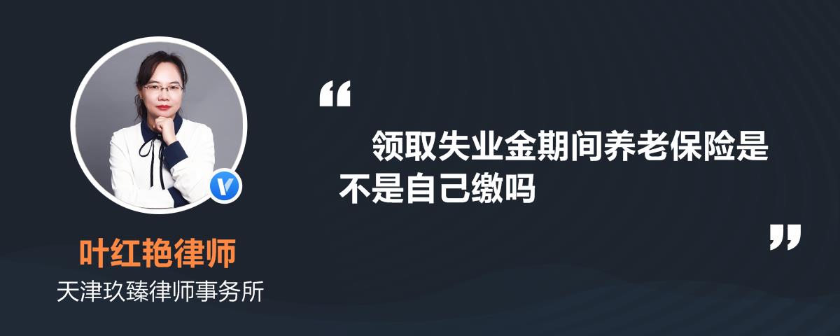 领取失业金期间养老保险是不是自己缴吗