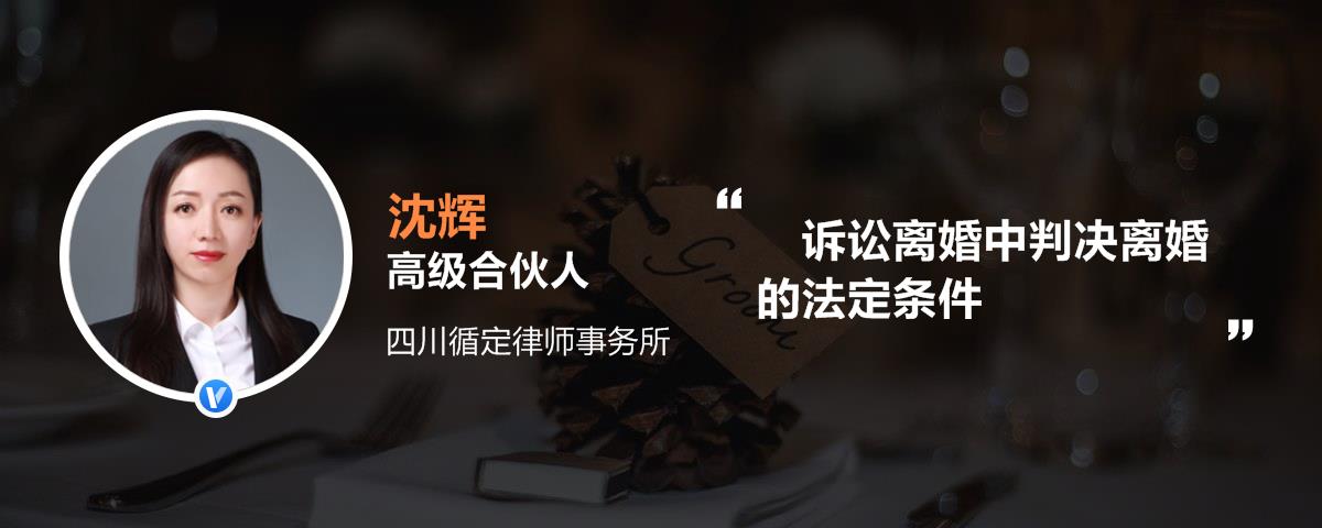 诉讼离婚中判决离婚的法定条件