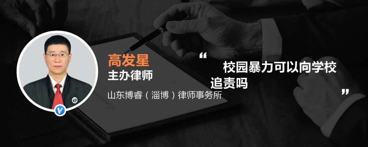 校园暴力可以向学校追责吗